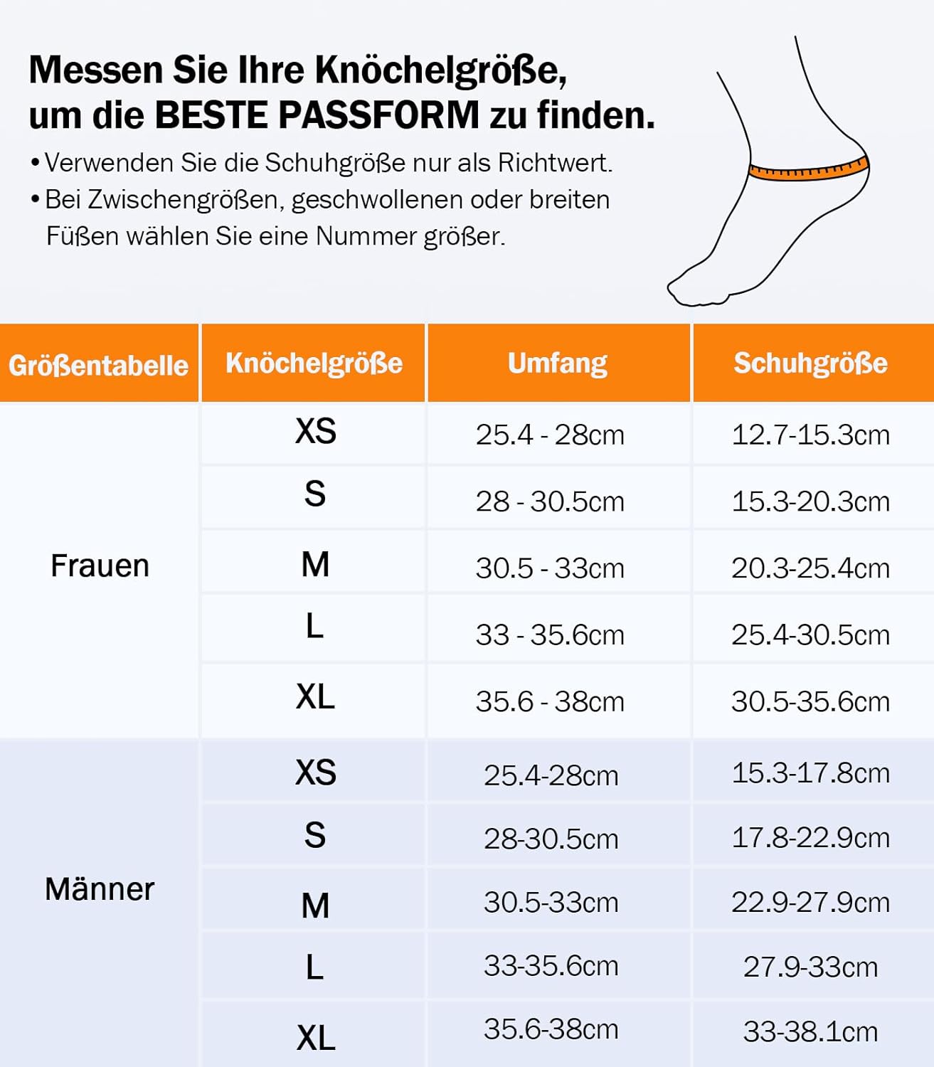 Detalle de WHCOOL Knöchelbandage für verstauchte Knöchel, Klettverschluss, atmungsaktiv, 2 Stützpads, 360° Stabilität