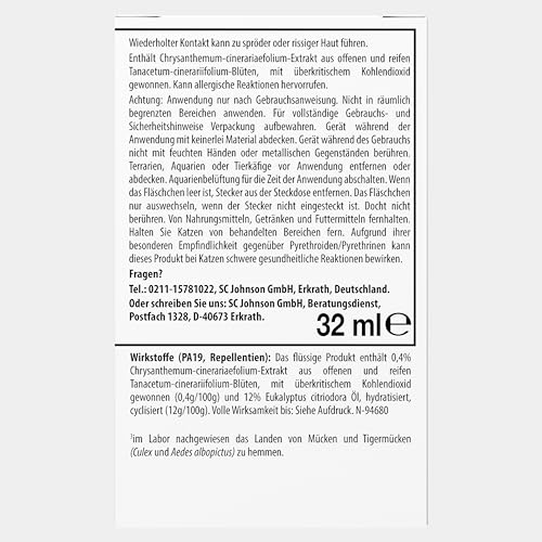 Detalle 2 de Raid Essentials Mückenstecker – 3 Nachfüller, Zitrusduft, 45 Nächte