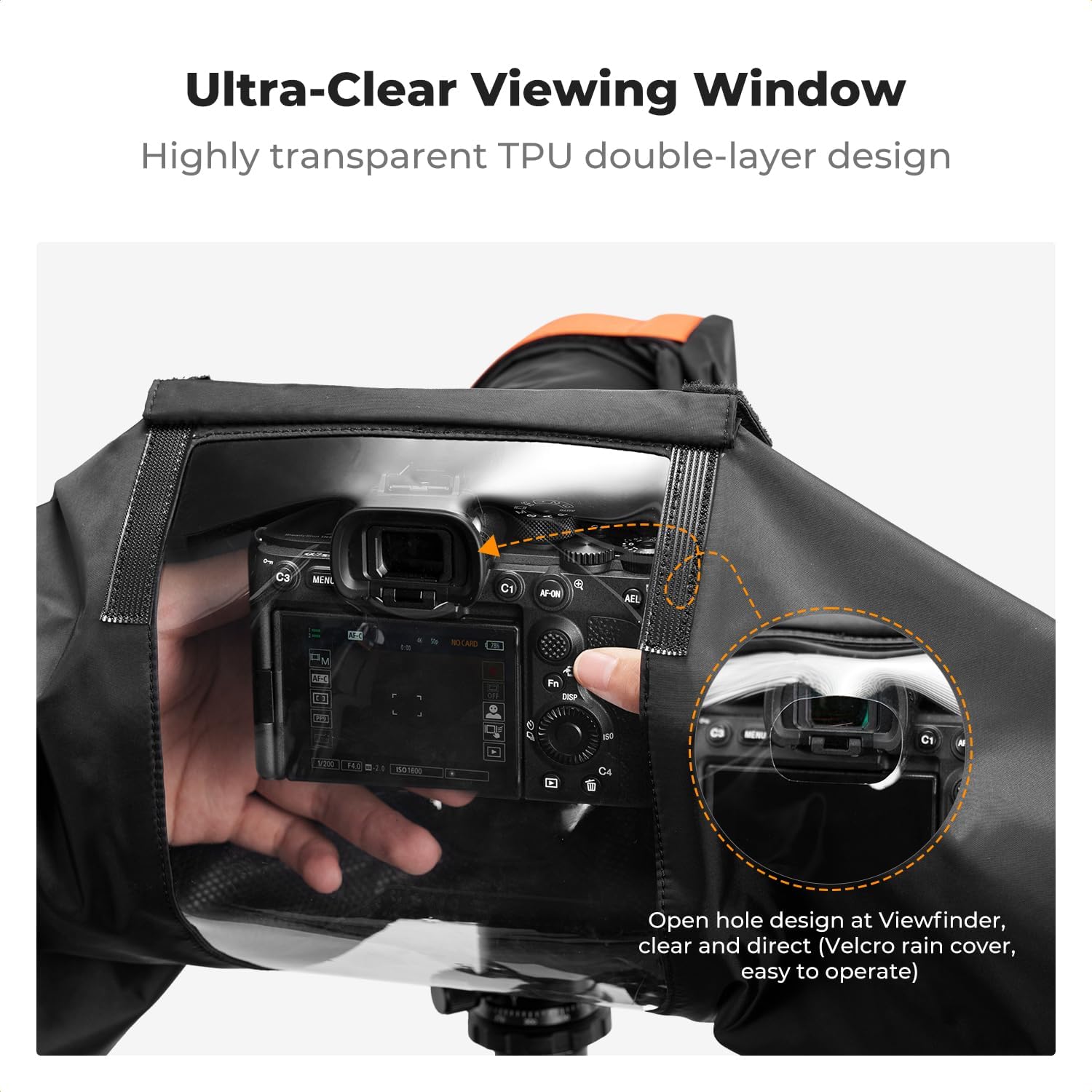 Detalle de K&F CONCEPT Regenhülle für DSLR Kameras 🎥