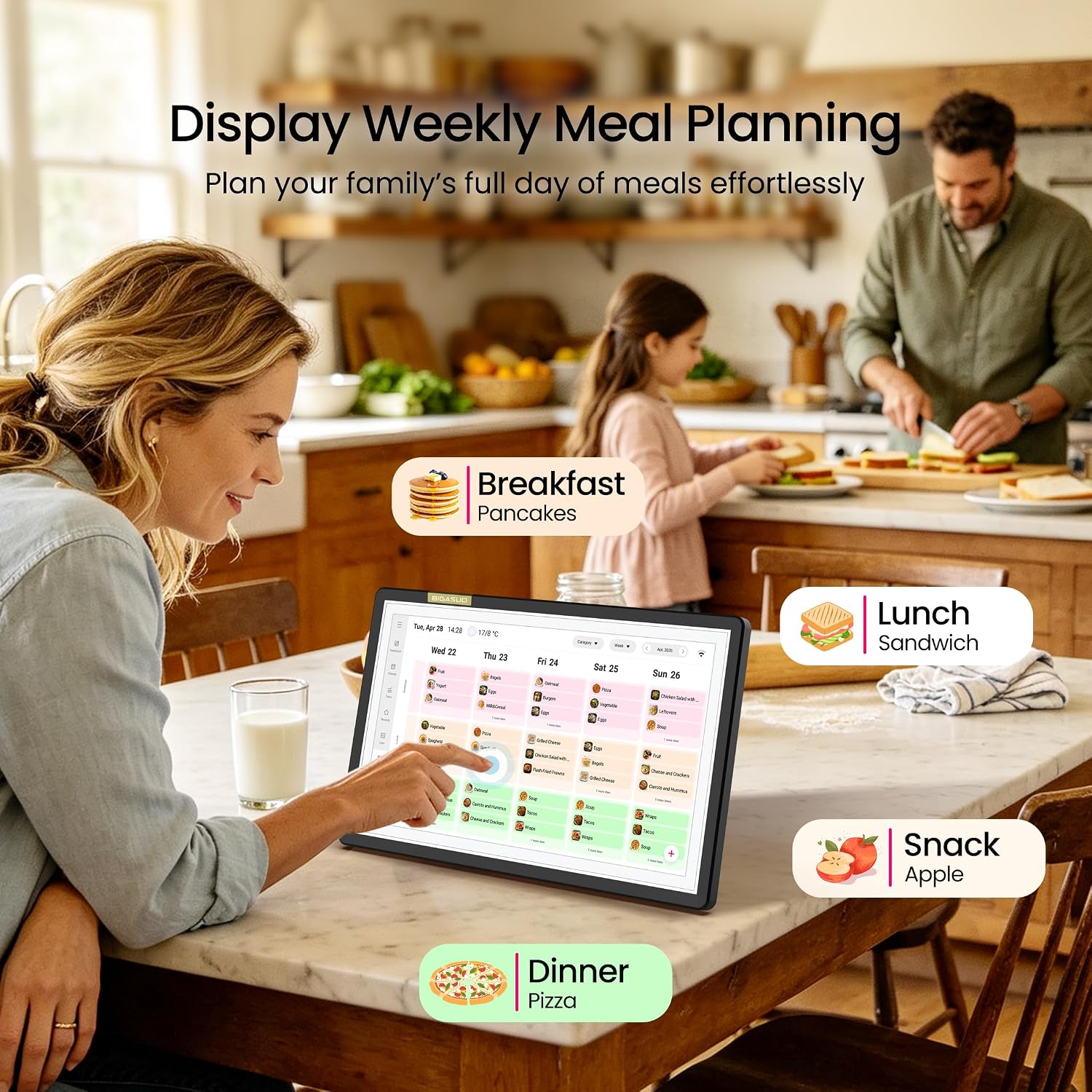 Thumbnail 4 de BIGASUO Digital Calendar, 15.6-inch