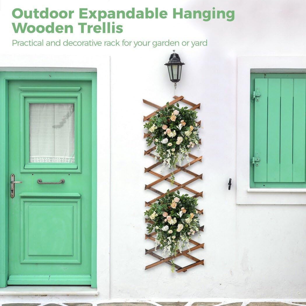 Thumbnail 5 de Expandable Wooden Trellis Panels 30×190cm