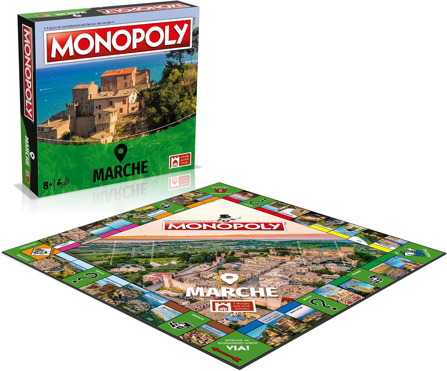 Thumbnail 2 de Winning Moves Monopoly - I BORGHI più Belli d'Italia - Marche
