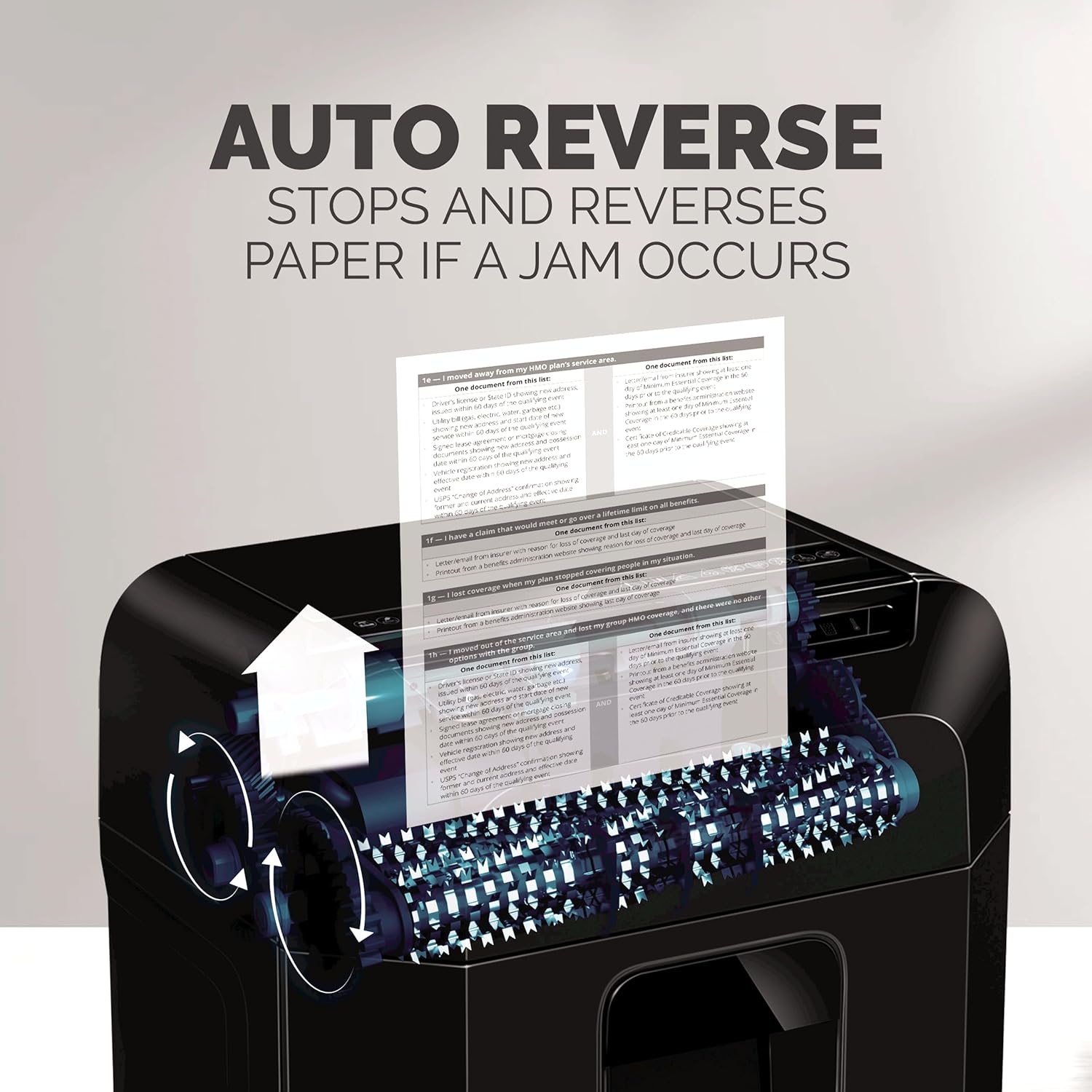 Detalle de Fellowes AutoMax 100MA 100-Sheet Micro-Cut Autofeed 2-in-1 Paper Shredder