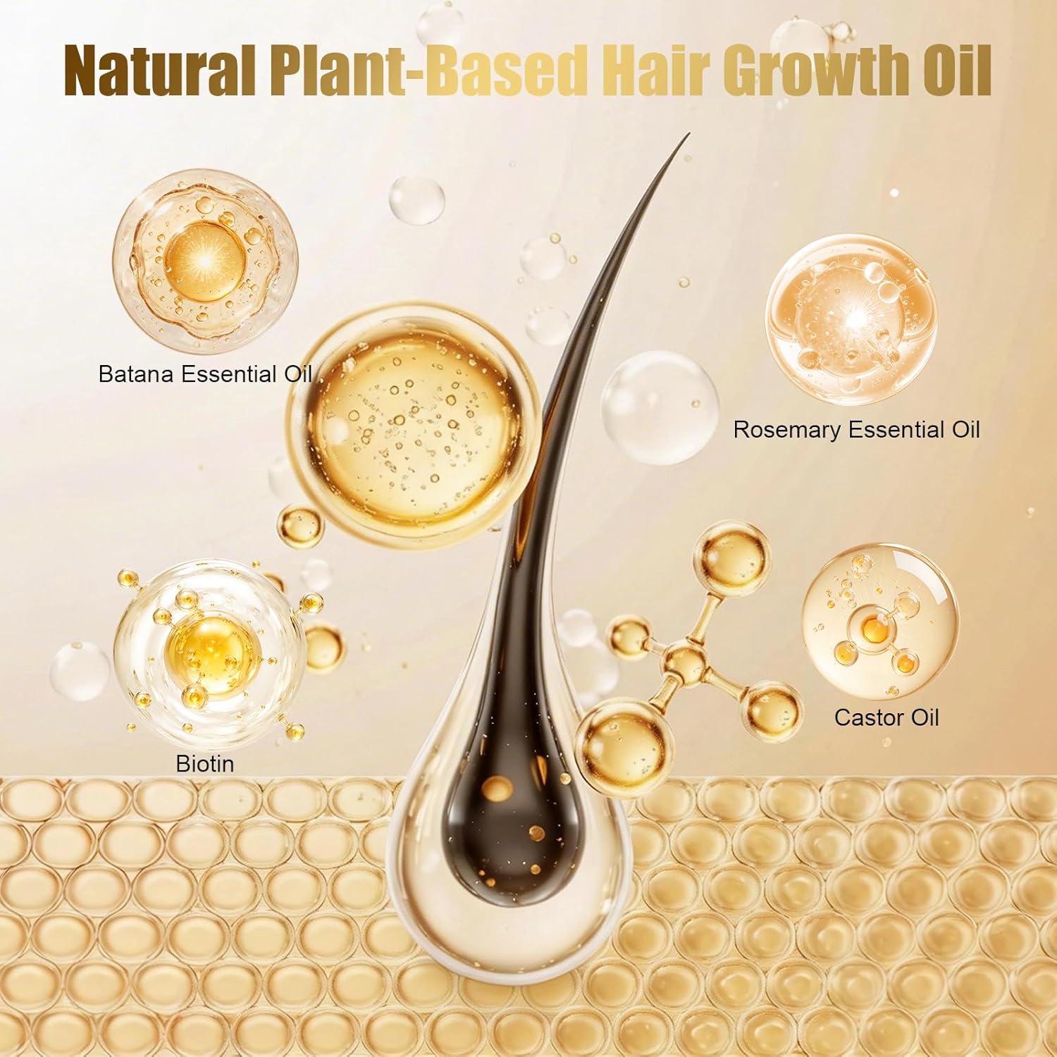Detalle 2 de Ballphl Siero Crescita Capelli Anticaduta 60 ml – Lozione spray a base di rosmarino, biotina, olio di ricino e batana