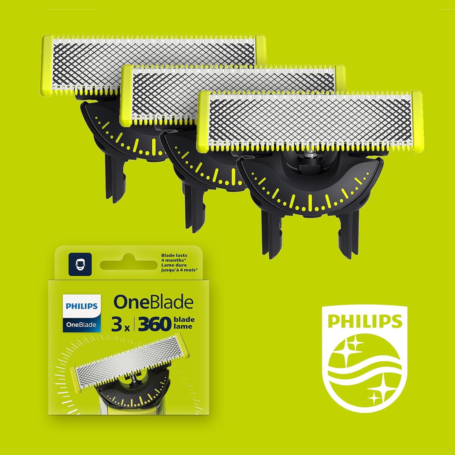 Thumbnail 2 de Philips OneBlade QP430/60 lame di ricambio 3 pezzi