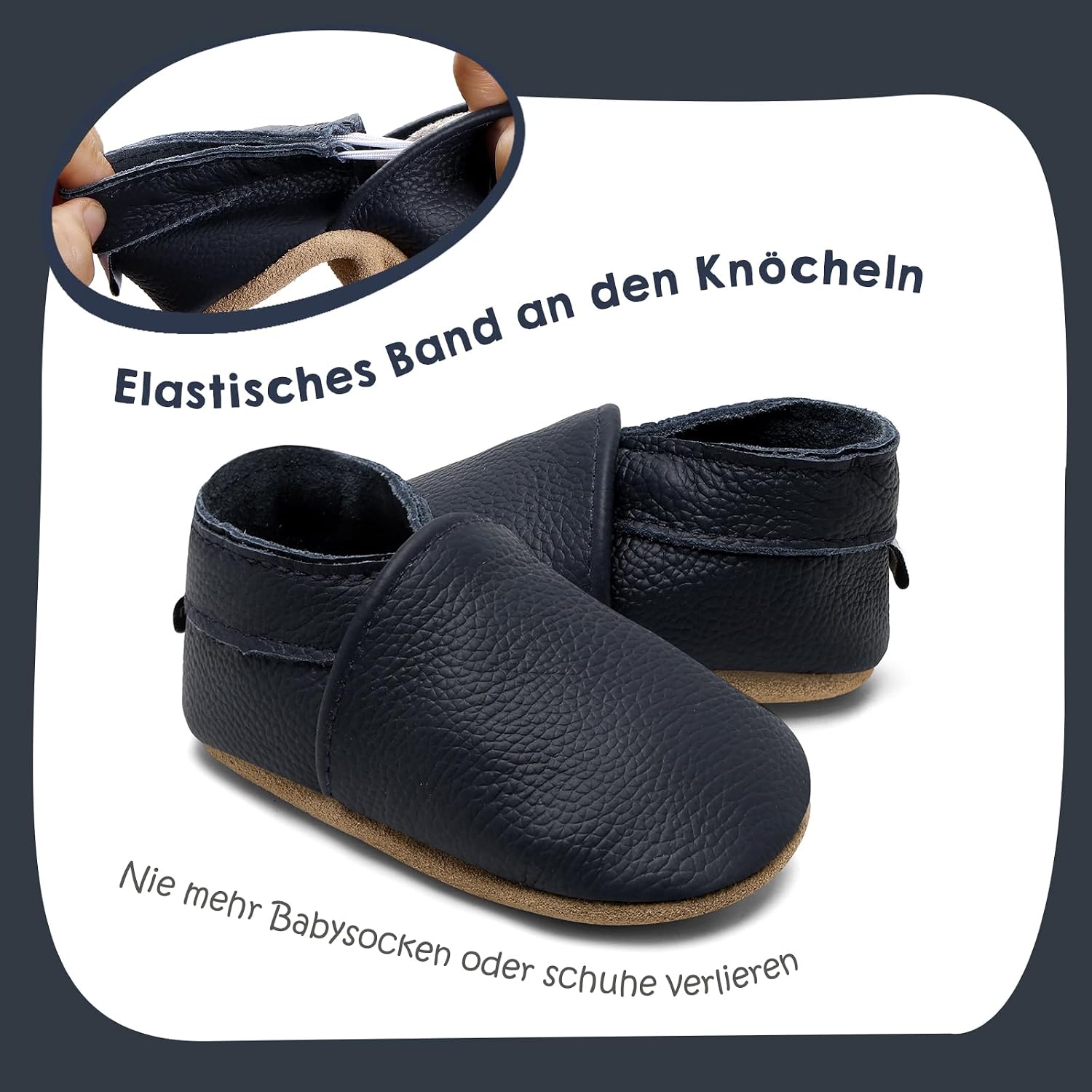 Detalle 2 de IceUnicorn Krabbelschuhe Baby Weiches Leder