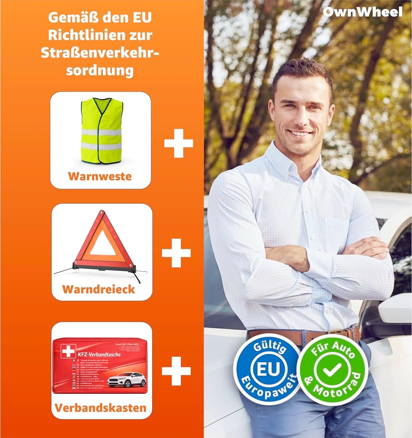 Detalle 2 de OwnWheel 3 in 1 Pannenset KFZ
