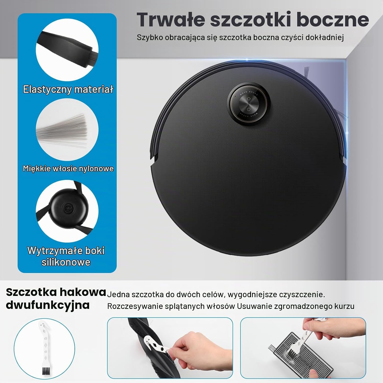 Detalle 1 de NIXOOT zestaw akcesoriów do Mova Z60 / Z70 Ultra Roller, 20 elementów