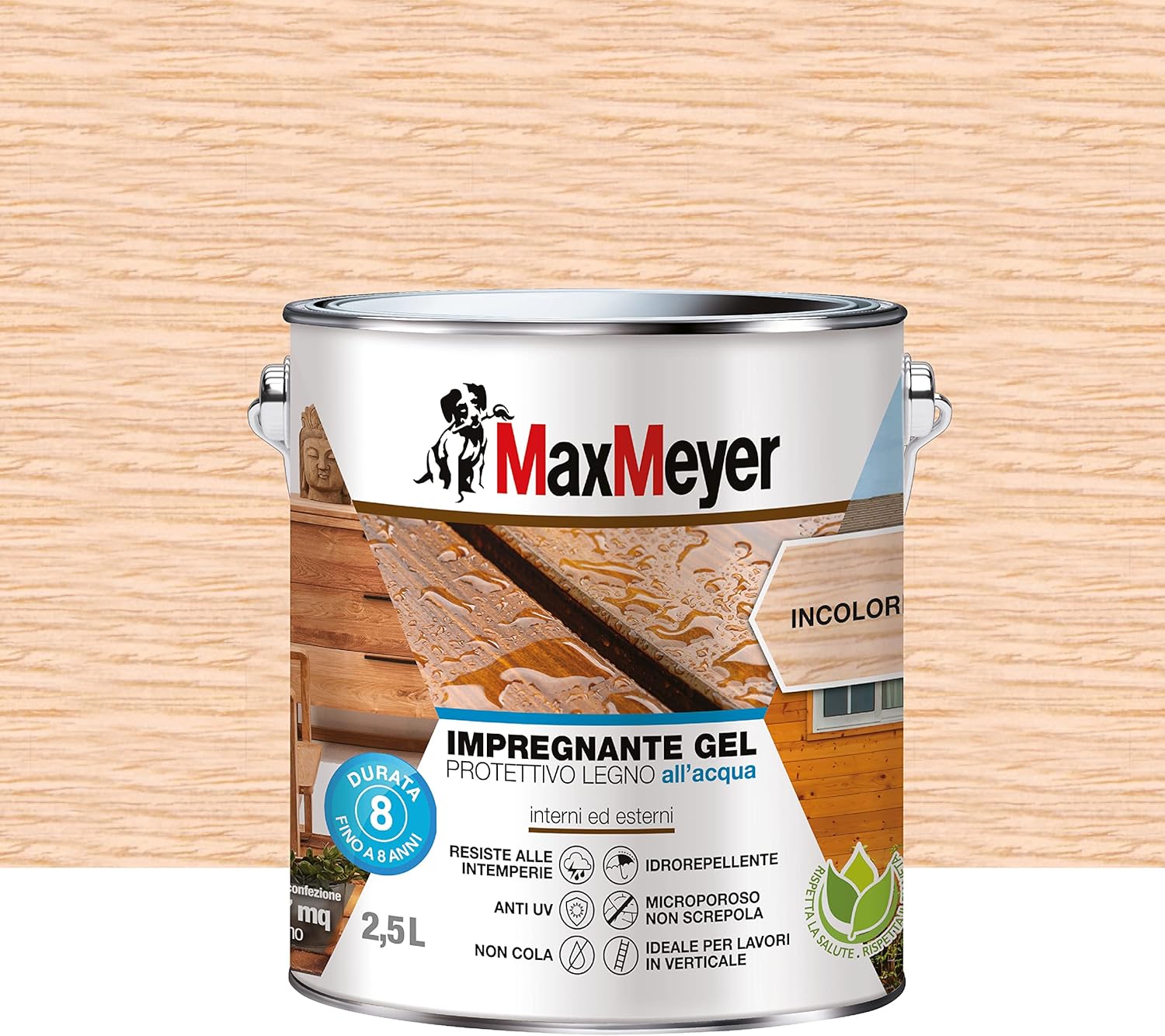 Thumbnail 1 de MAXMEYER Impregnante Gel Acqua Incolore 2,5 L