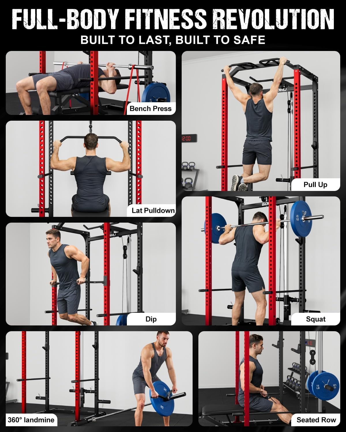 Thumbnail 6 de allviate C1-V4 Power Cage, 1:1 Pulley System, 2,000 lb Capacity