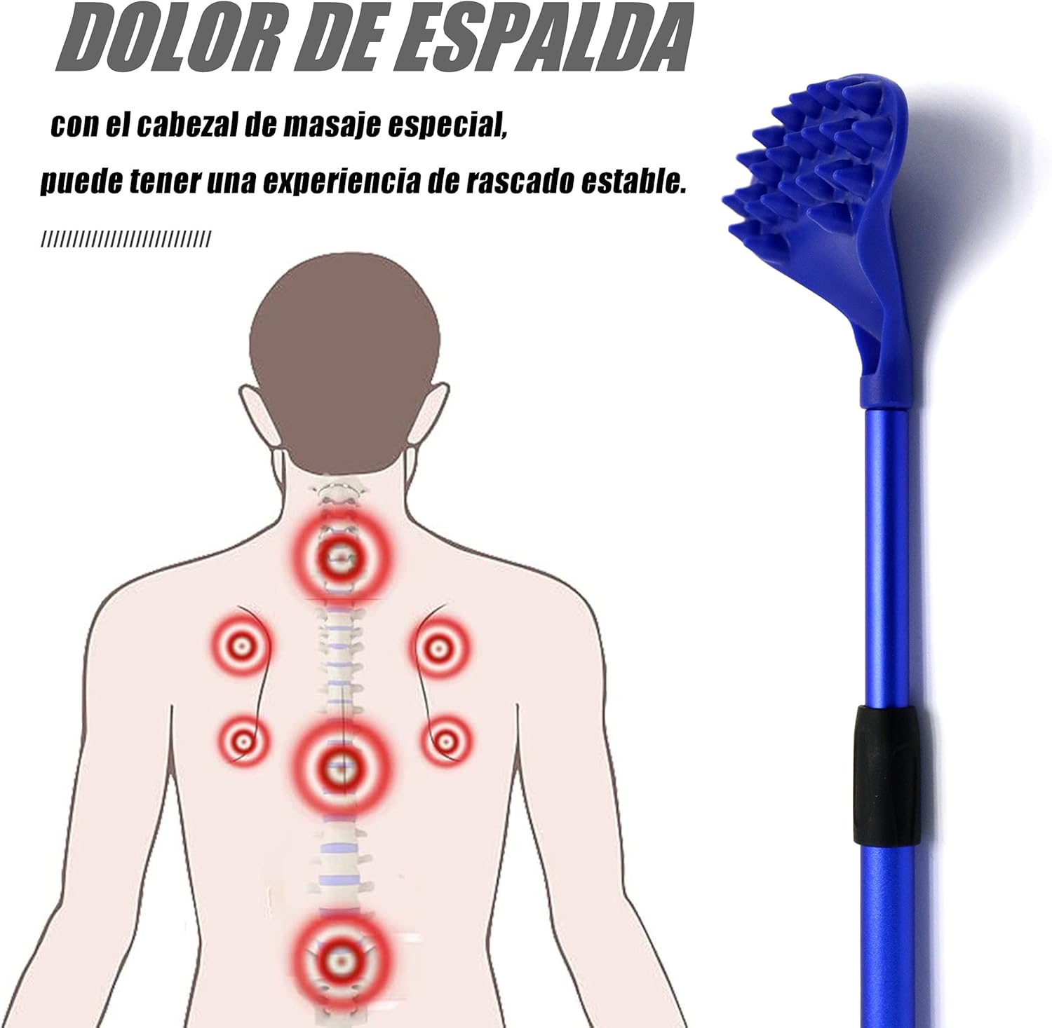 Detalle de EASACE 21-Zoll Body Scratcher 2er-Set