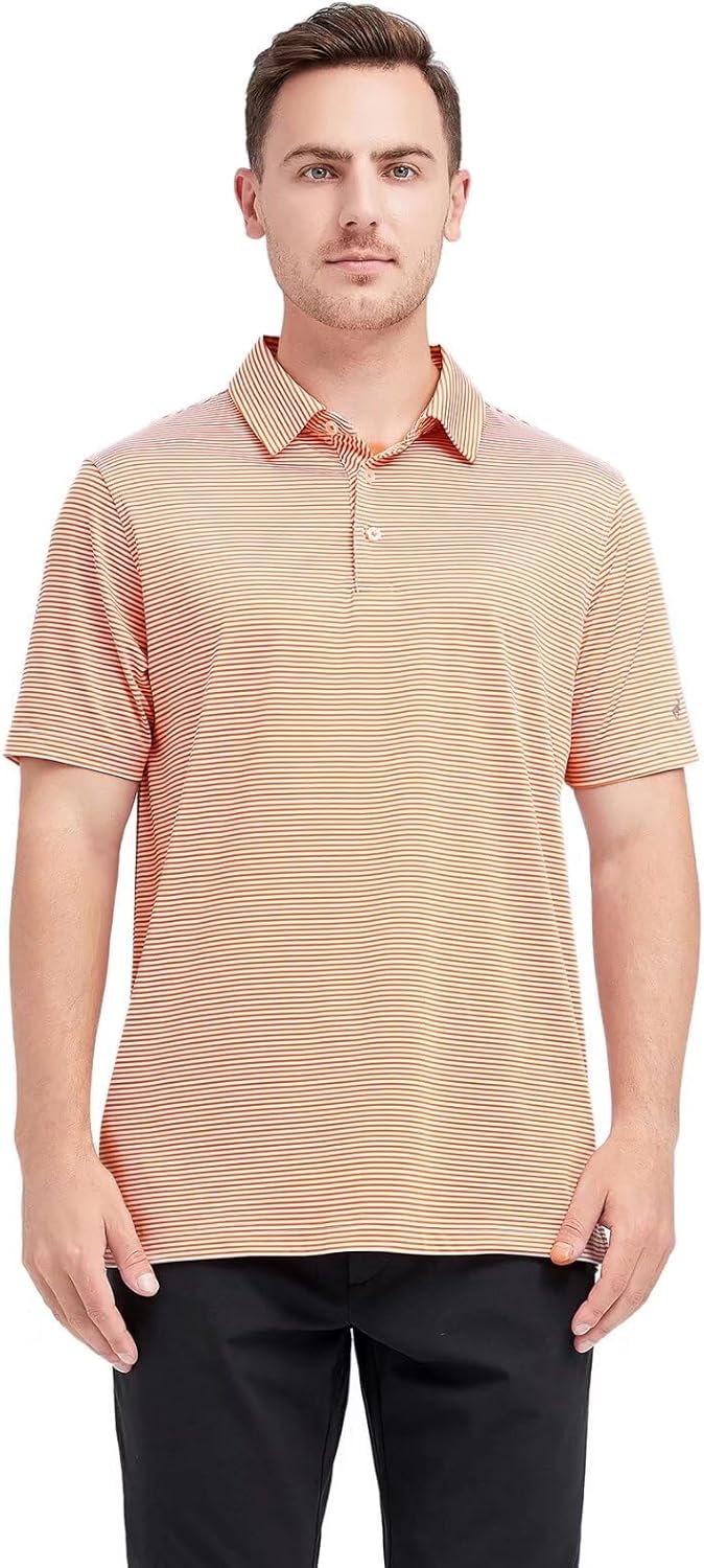 Thumbnail 1 de M MAELREG Men's Dry-Fit Short-Sleeve Stripe Golf Shirt