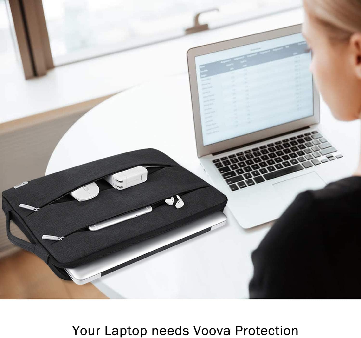 Thumbnail 6 de Voova 15.6-16 Inch Laptop Sleeve Case for MacBook Pro 16 (M1/M2/M3/M4) and More