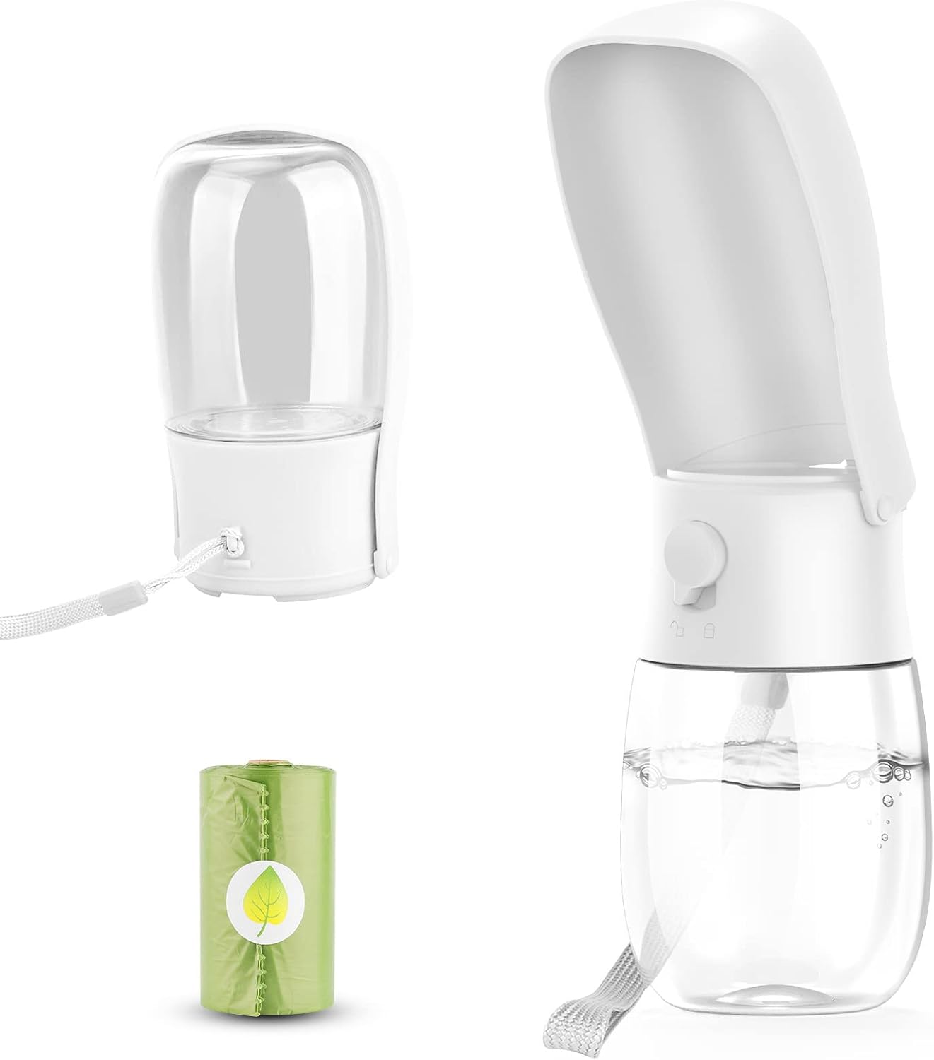 Thumbnail 6 de Gezimetie Dog Water Bottle (300ML) – Foldable, BPA-free travel dispenser with filter and spill-lock