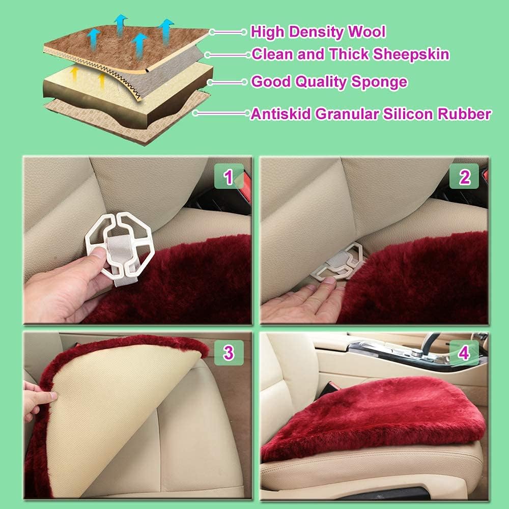 Thumbnail 6 de OGLAND 20" Genuine Australian Sheepskin Car Seat Cover