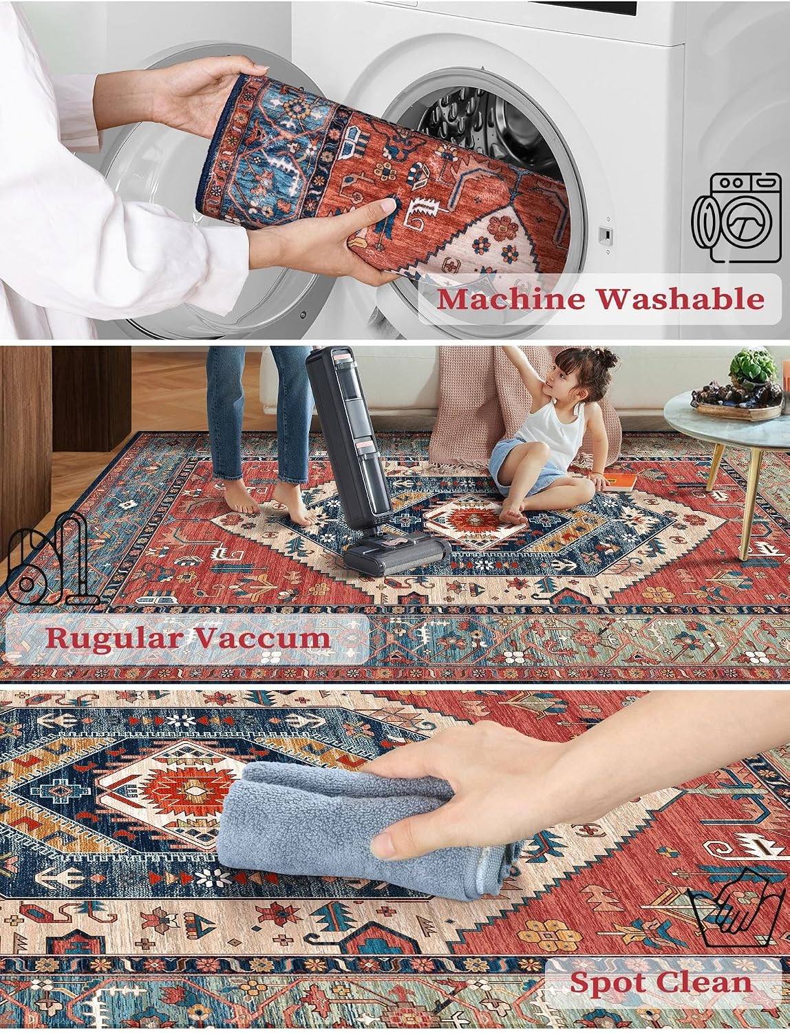 Detalle de SERISSA Runner Rug 2'6" x 10' ⚙