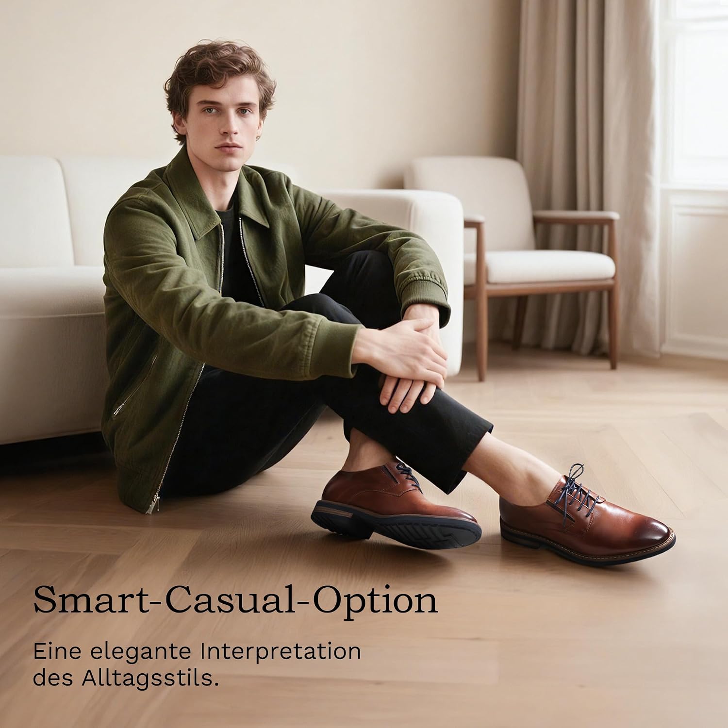 Thumbnail 6 de Bruno Marc Zapatos de Vestir Hombre Oxfords Suela EVA