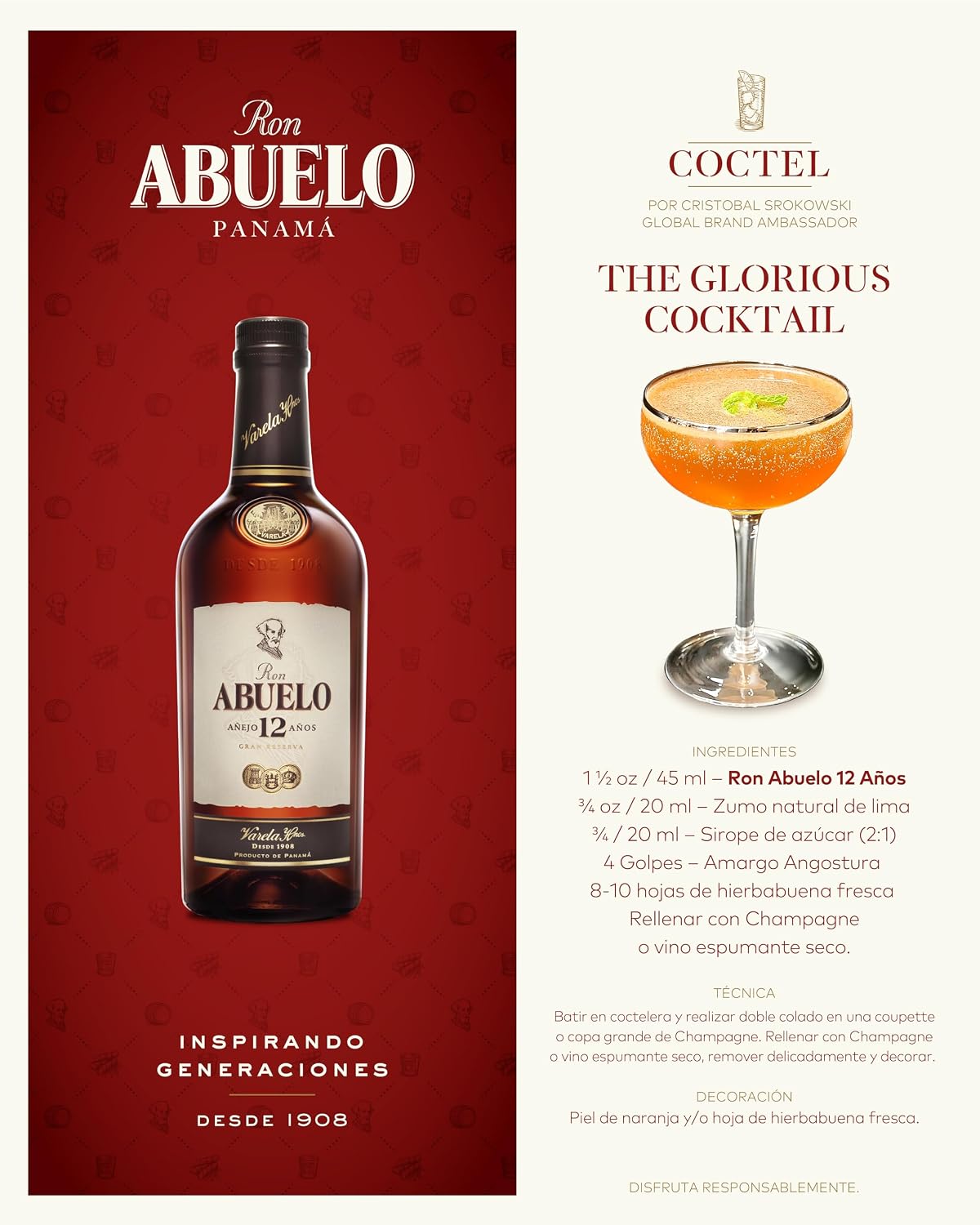 Thumbnail 1 de Ron Abuelo 12 Años Gran Reserva 🥃 Estuche 700 ml