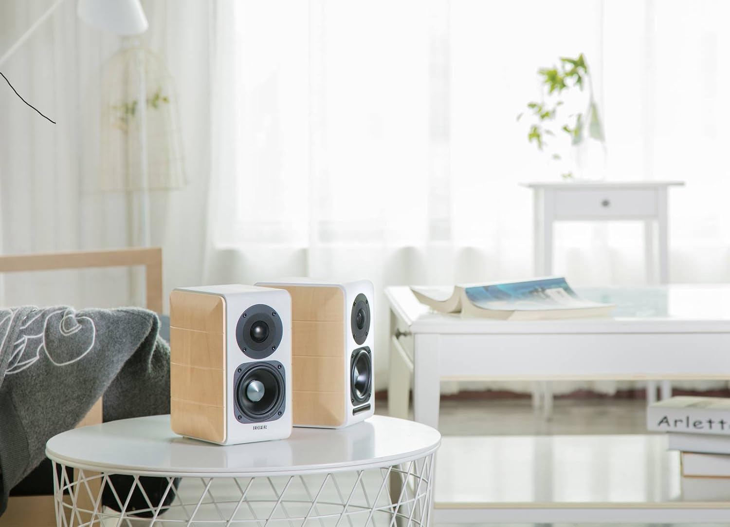 Thumbnail 3 de Edifier S880DB Bluetooth-Regallautsprecher System – Holz/Weiß