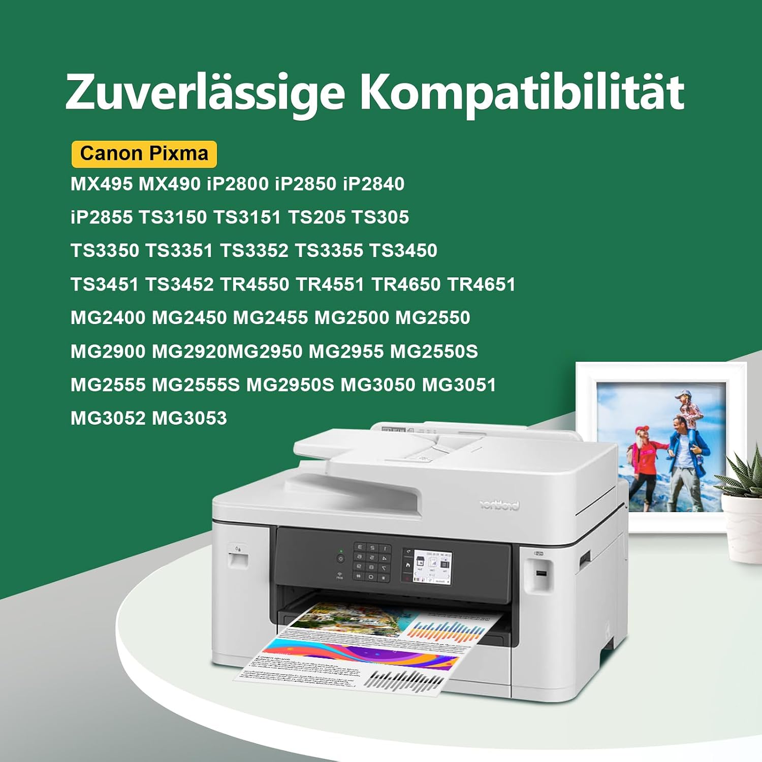 Thumbnail 1 de 545XL/546XL Multipack Patronen (PG-545XL Schwarz & CL-546XL Farbe) kompatibel für Canon Pixma & Maxify