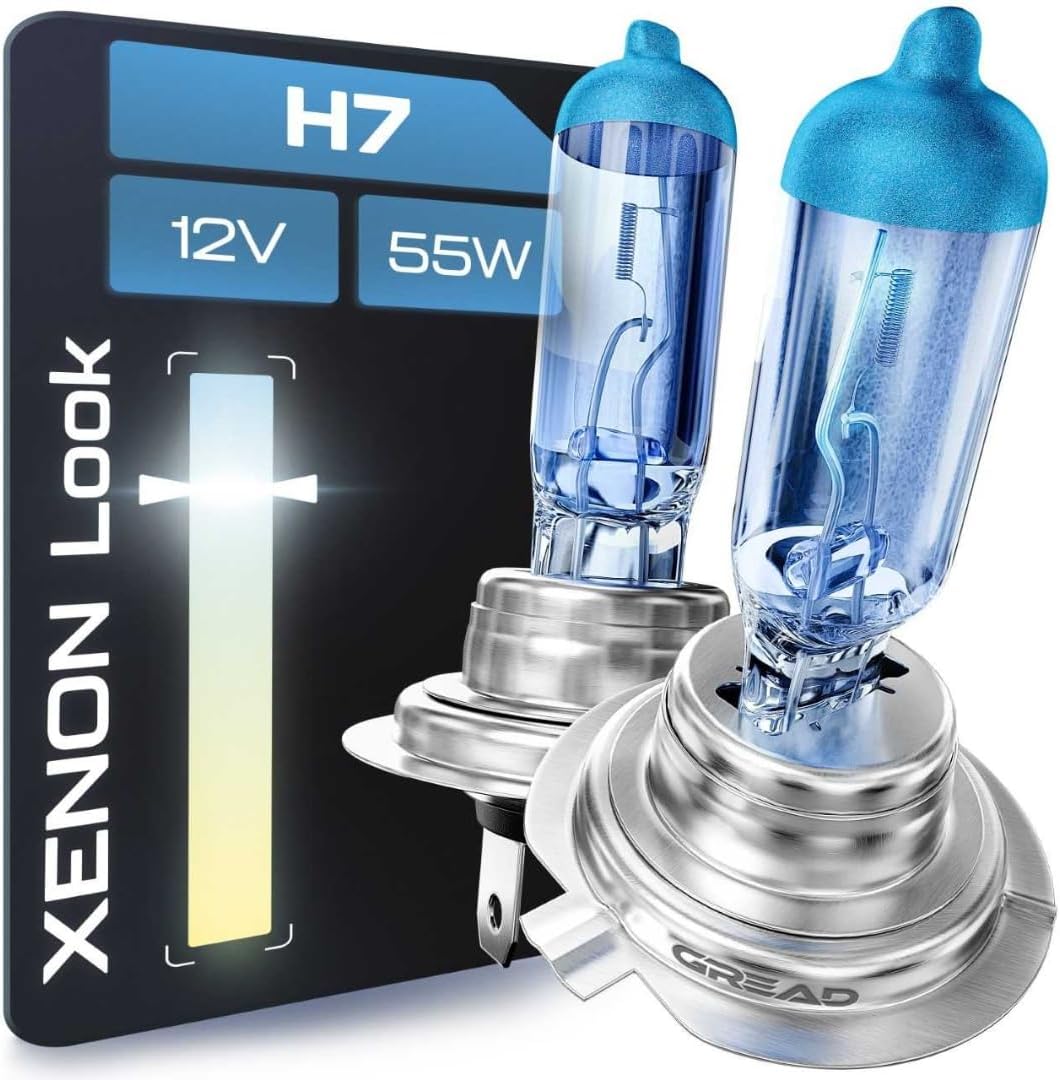 Detalle de Gread 2x H7 Halogenlampen „super-white“ (8500K) mit E-Prüfzeichen – Xenon-Optik