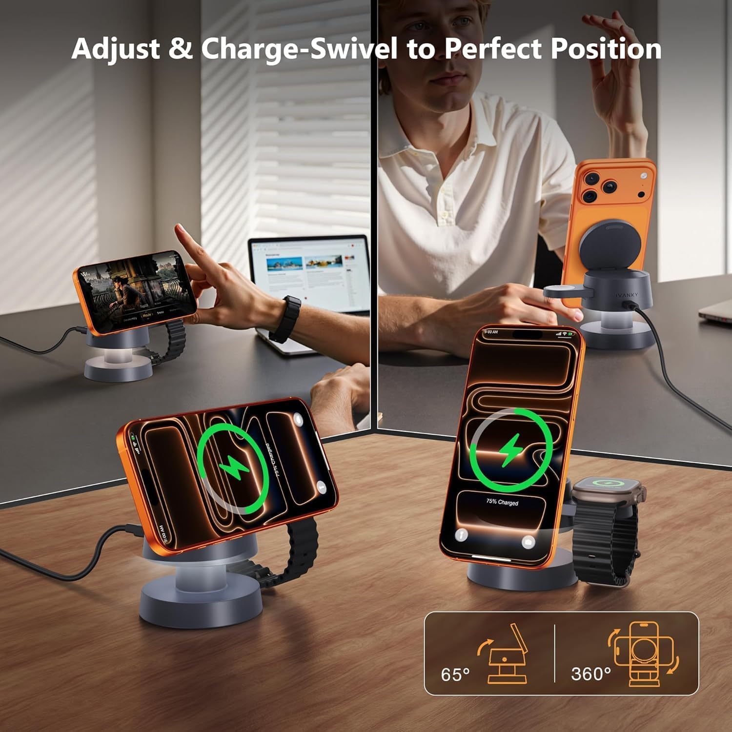 Thumbnail 5 de iVANKY 4 in 1 Wireless Charger 15W for iPhone