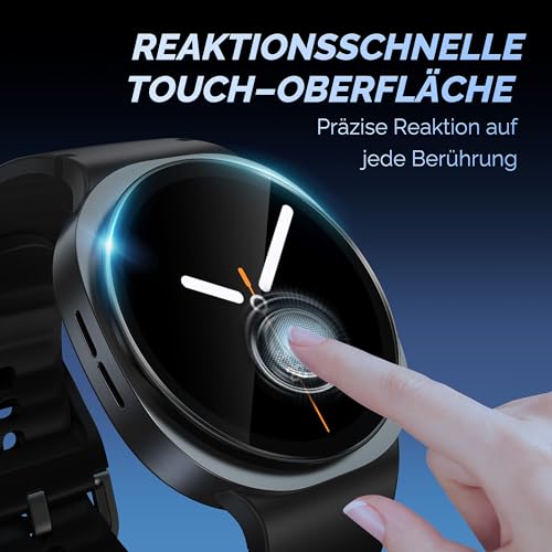 Detalle 2 de Misxi 5 Stück Schutzfolie 44mm für Samsung Galaxy Watch 9/8 – Hochtransparent, 9H Kor und passgenau