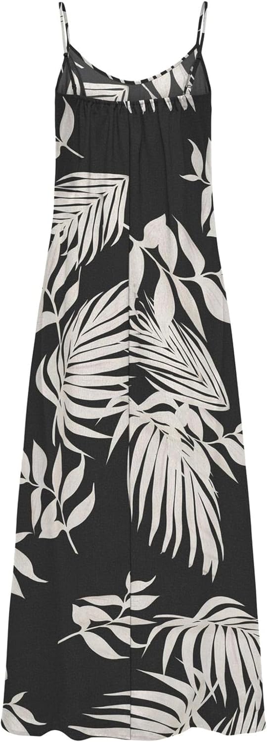 Detalle 2 de ONLY Onlnova Life Vis Gigi Long Dress AOP Abito Lungo Donna