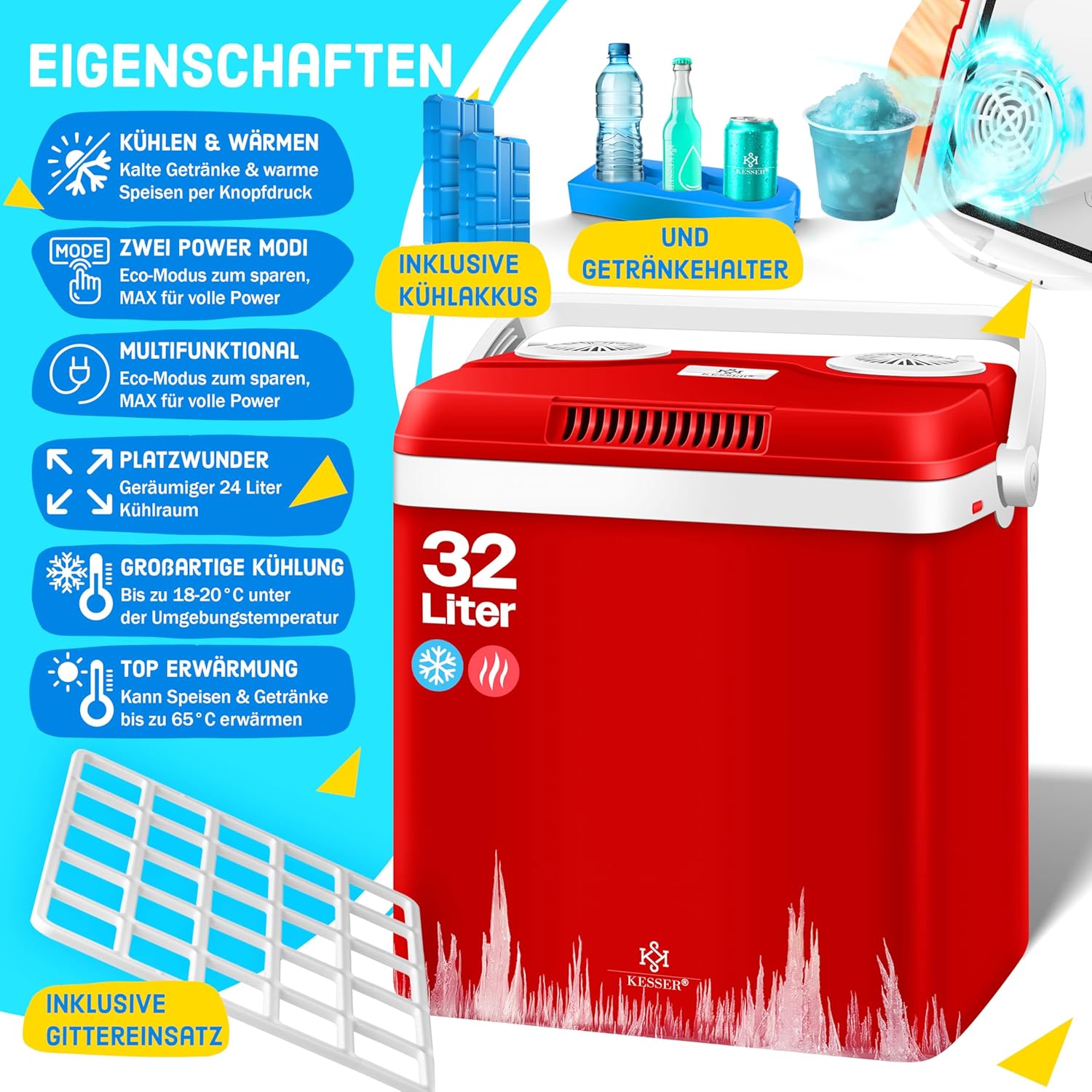 Thumbnail 1 de KESSER Thermobox 32 Liter Kühlbox