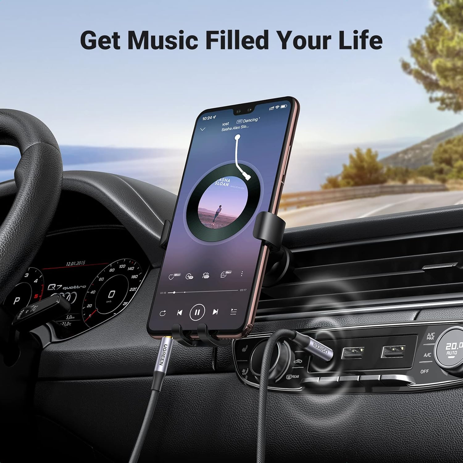 Thumbnail 5 de UGREEN Cavo jack 3,5 mm stereo 4 poli 2 m