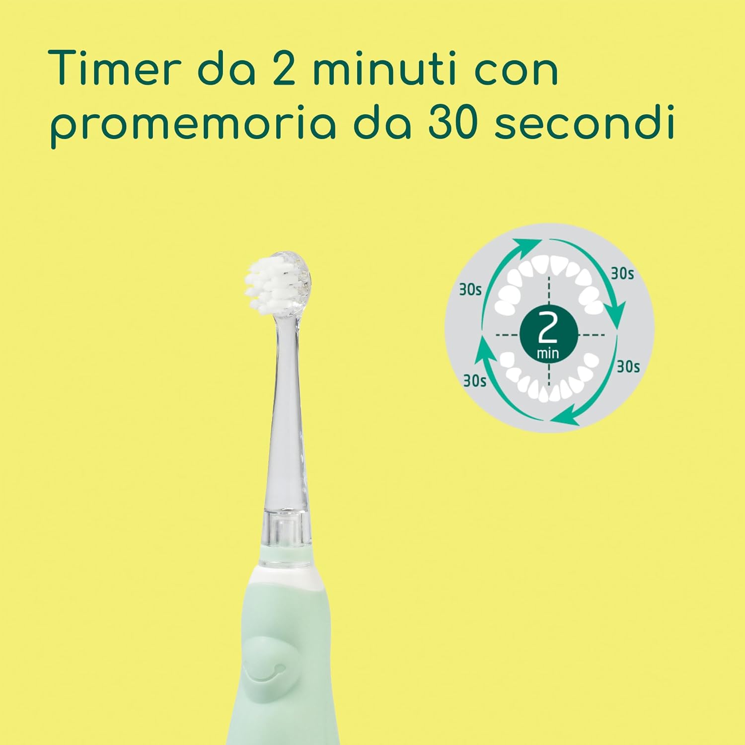 Thumbnail 3 de Bebeconfort Spazzolino Elettrico Bambini da 18 mesi con 8 testine, timer smart e luci LED