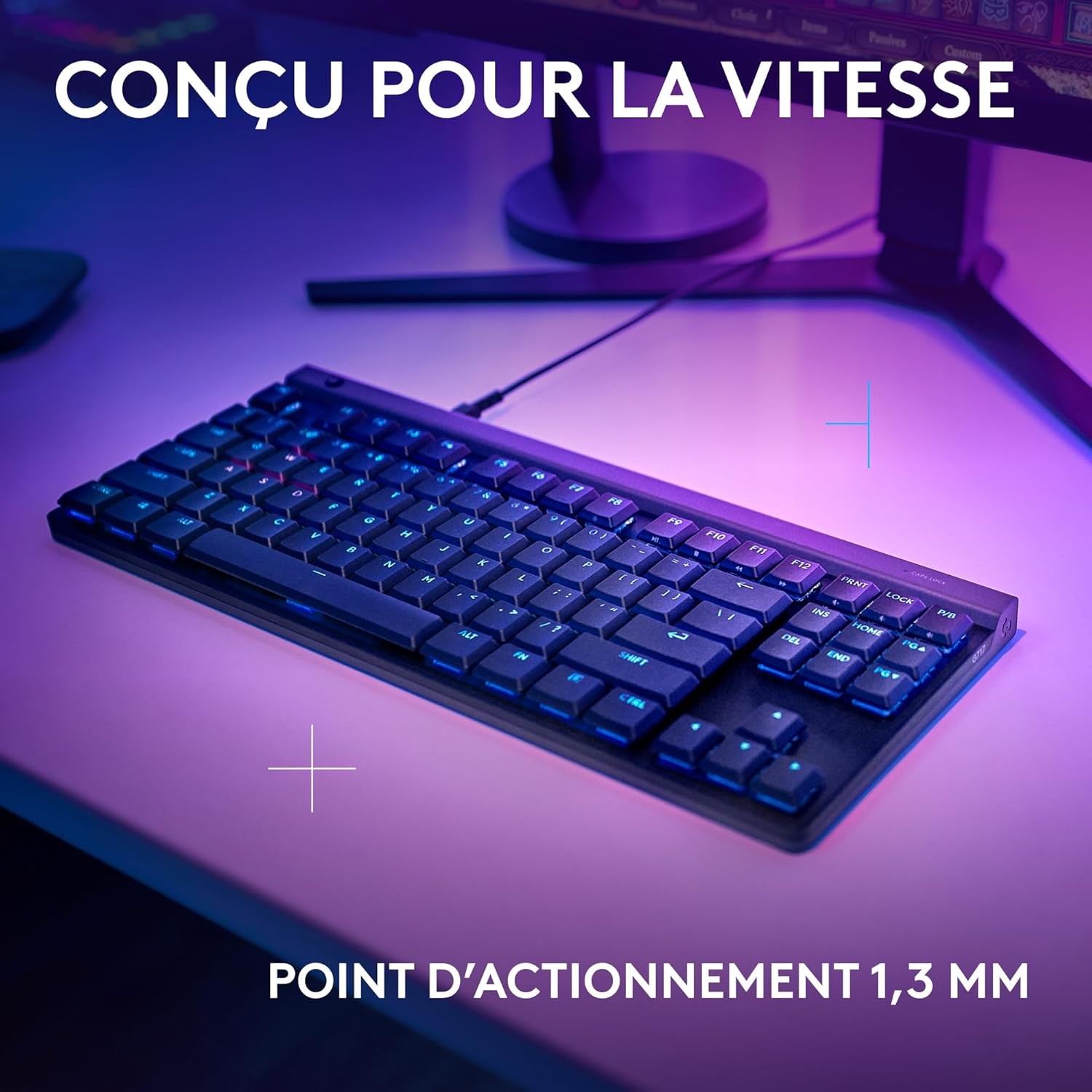 Thumbnail 2 de Logitech G G515 TKL — clavier gaming ultra-plat filaire AZERTY noir à touches PBT double couche et RVB personnalisable