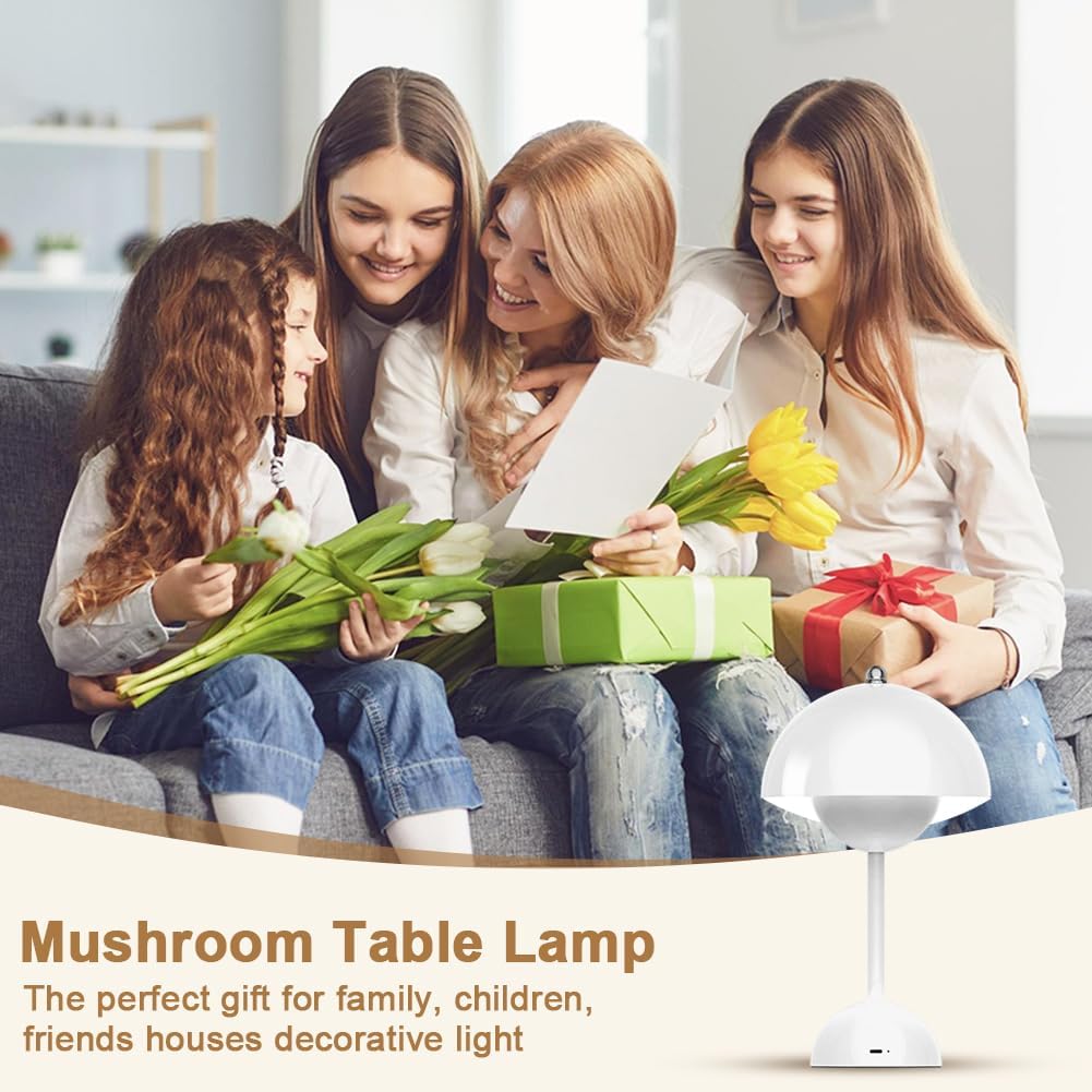 Thumbnail 6 de LOMUG LED Flowerpot Tischlampe für Flowerpot-Optik – Pilzleuchte mit Touch-Dimmung und 3 Farbmodi