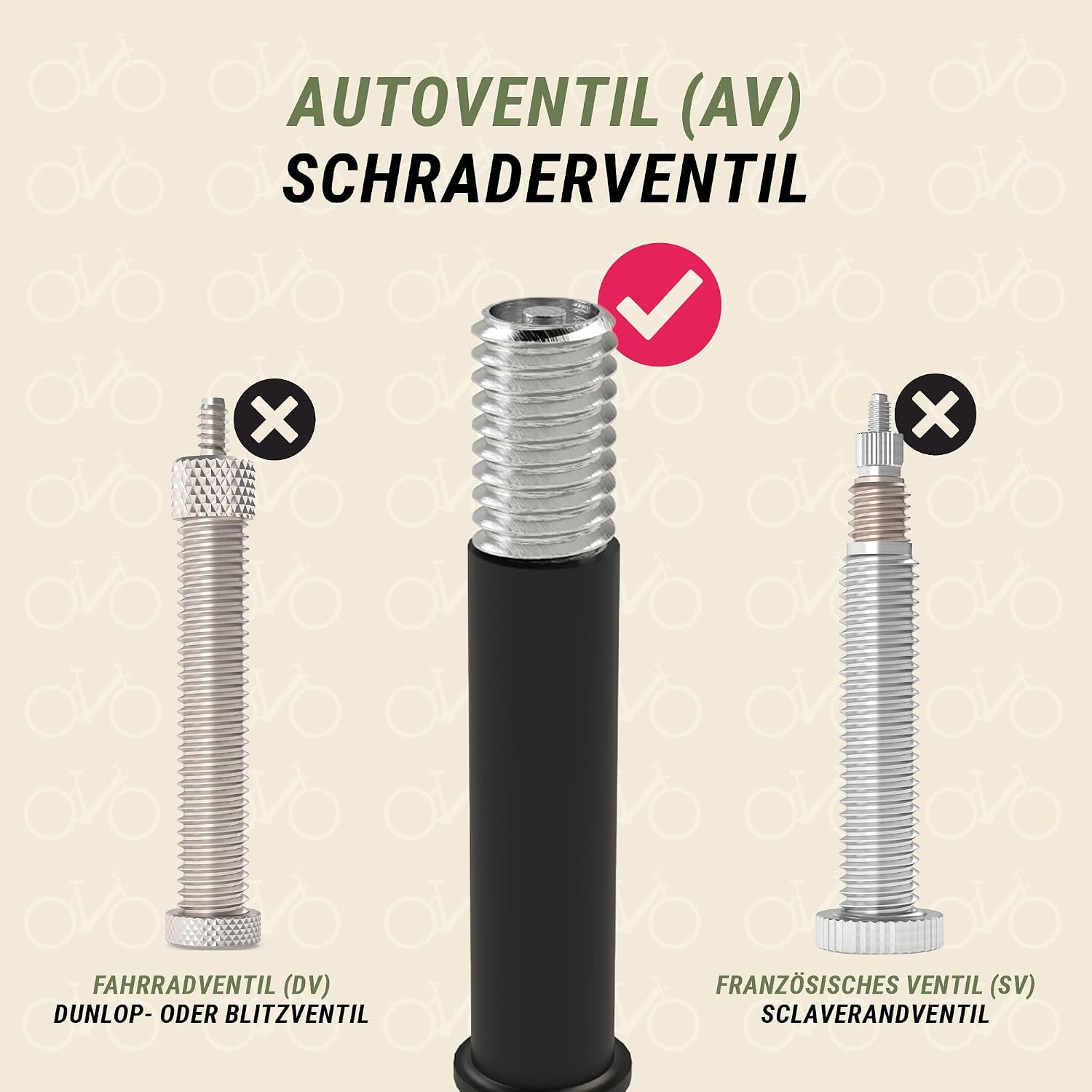 Detalle 2 de Chambre à air Prophete 26/27,5 pouces – 2 pièces, valve auto, compatible 47-559 à 57-584