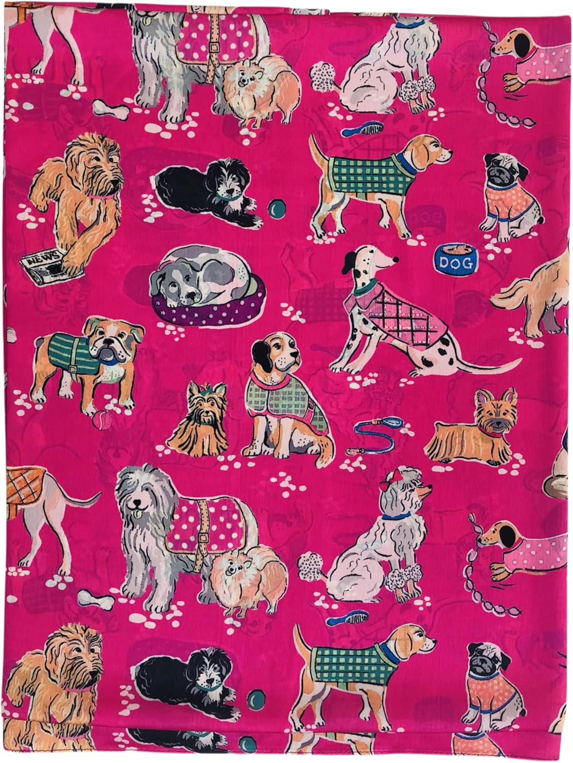 Thumbnail 6 de Walniverse Seidenschal Damen – Seidentuch mit verspieltlem Hundmotiv, 180×90 cm, 110 g, 20% Seide