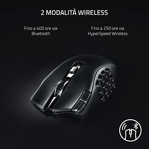 Thumbnail 2 de Razer Naga V2 HyperSpeed: Mouse MMO senza fili Ergonomico con 19 pulsanti programmabili