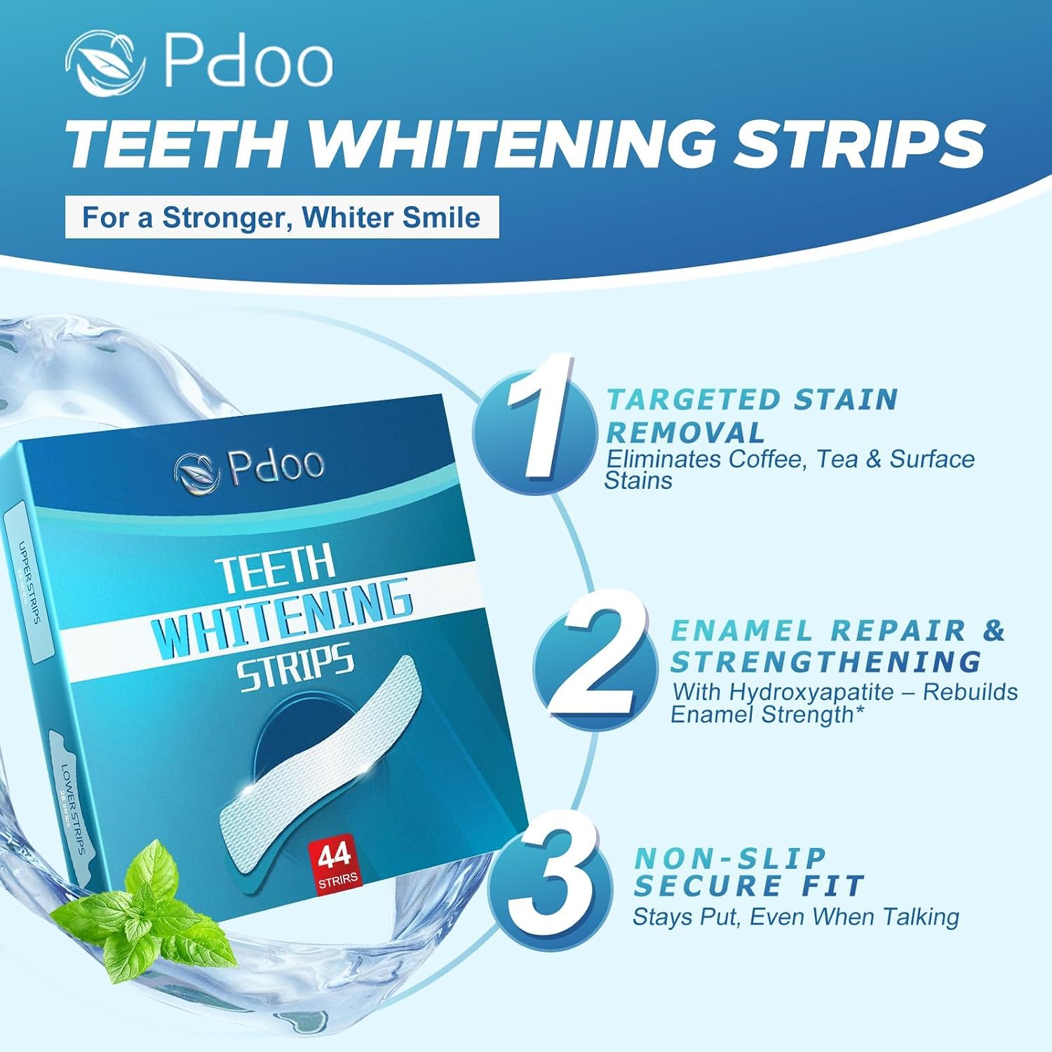 Detalle de Teeth Whitening Strips, 44 Count