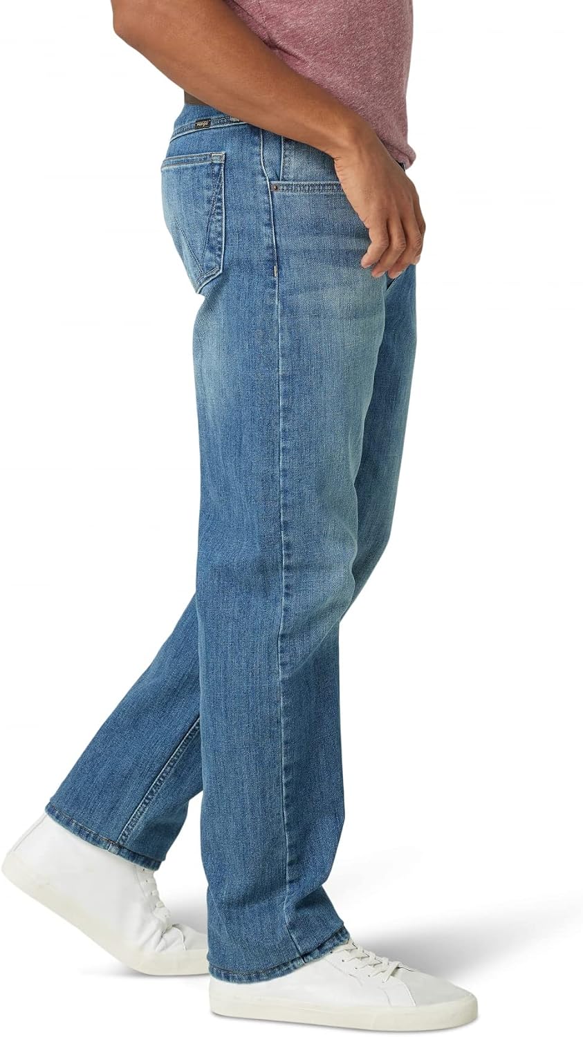 Detalle 2 de Wrangler Jean Coupe Droite Extensible pour Homme — Confort et allure intemporelle