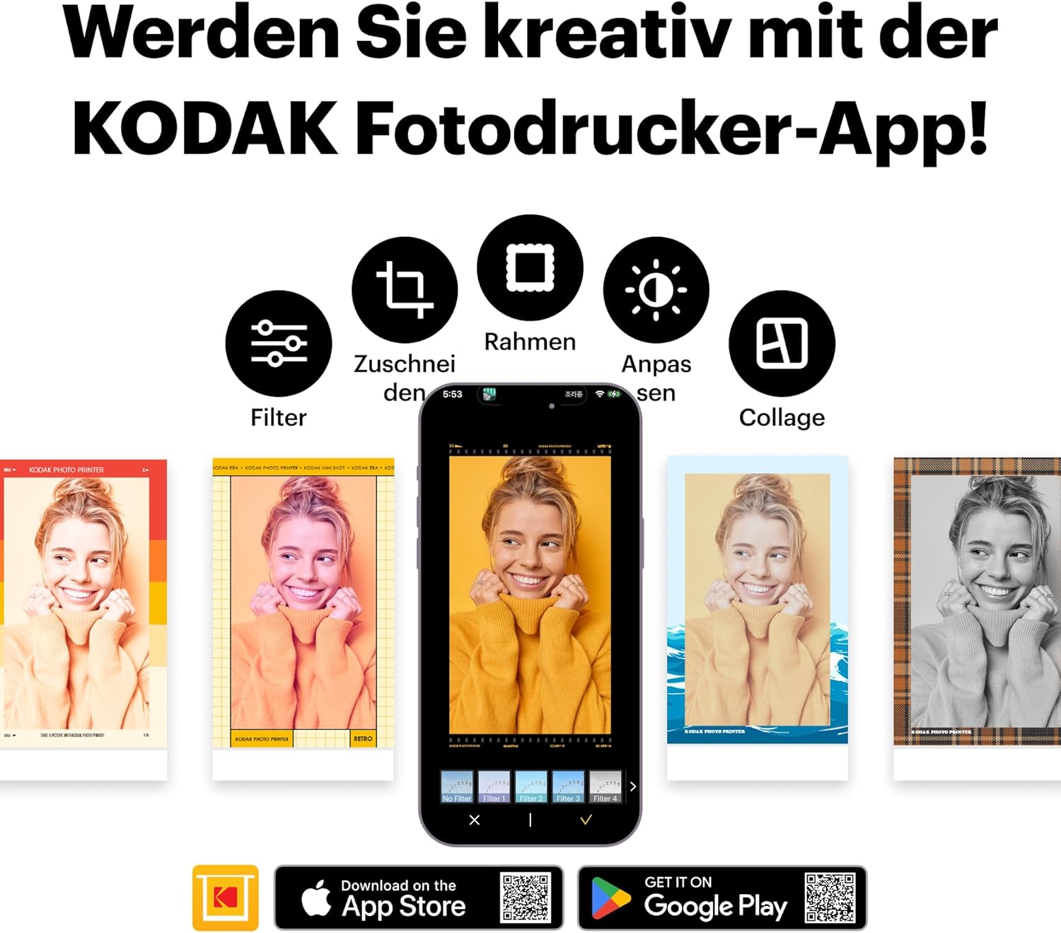 Thumbnail 6 de KODAK P210 Mini 2 Retro Fotodrucker 54×86 🖨