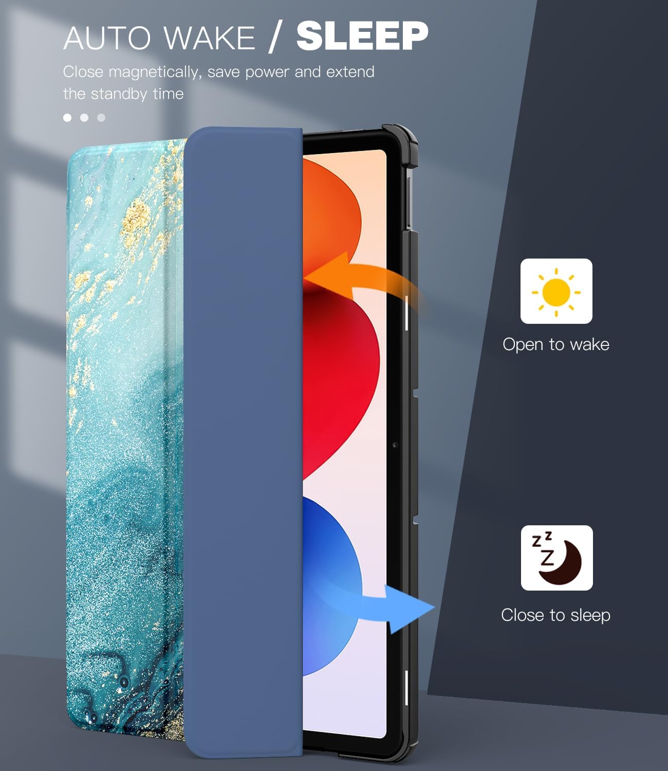 Thumbnail 4 de TiMOVO Hülle für Xiaomi Redmi Pad 2 Pro 12,1 Zoll (2025) – schlanke Schutzhülle mit Ständer, Auto-Schlaf/Wach