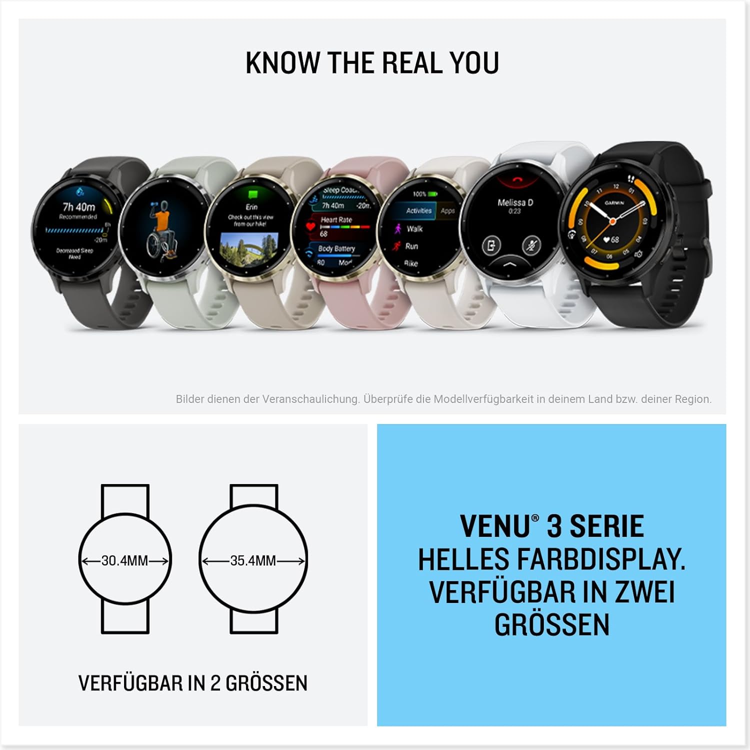 Thumbnail 6 de Garmin renewed Venu 3S GPS smartwatch (41mm) – AMOLED touchscreen, health & fitness features