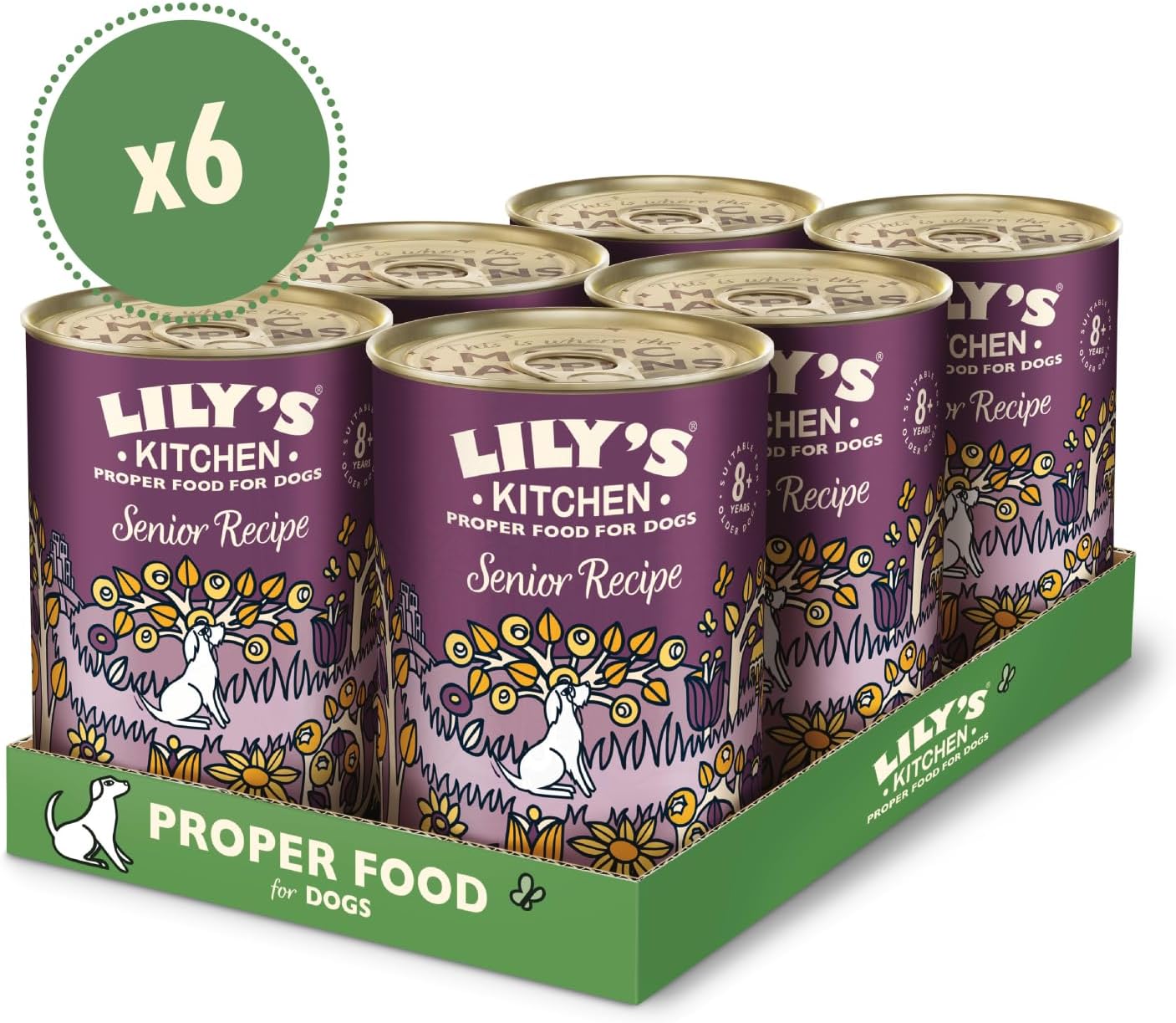 Detalle de Lily’s Kitchen – Aliment humide senior à la dinde et cranberries, 6 x 400 g