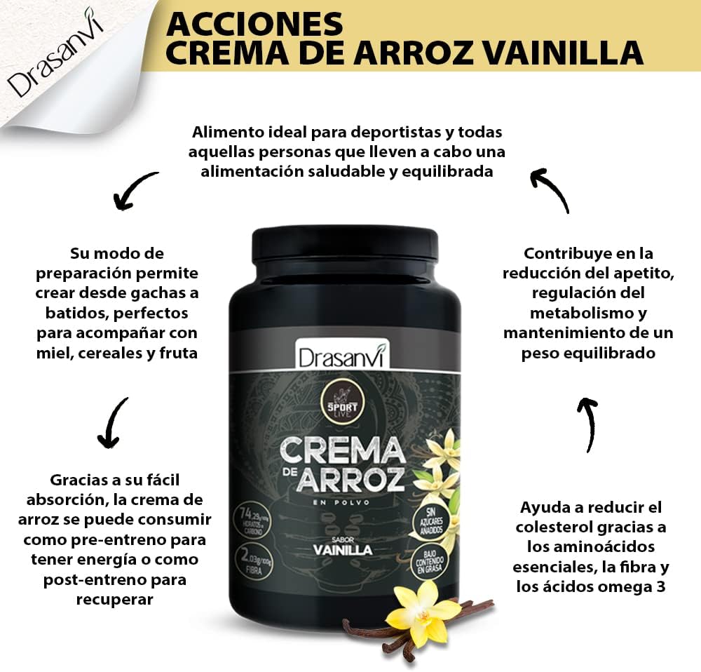 Thumbnail 4 de Drasanvi SPORT LIVE Crema de Arroz Vegana 🍚 1kg