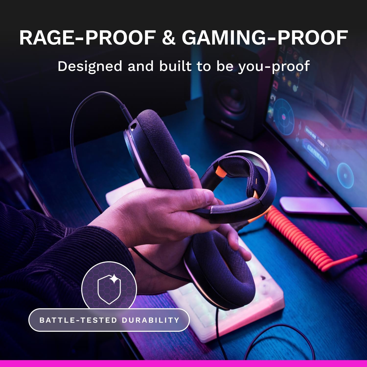 Thumbnail 5 de GLORIOUS GHS Eternal RGB Stereo RGB Gaming Headset with Detachable Mic (USB-C, PC/PS5/PS4/Switch) - Black