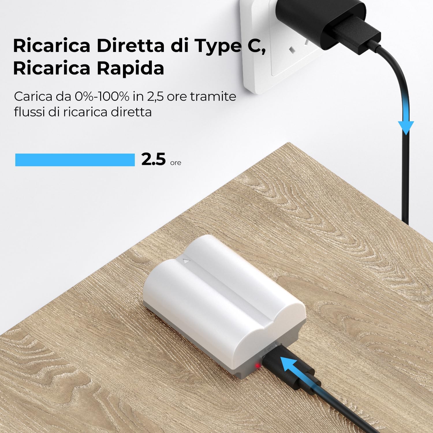 Detalle 2 de K&F CONCEPT NP-W235 Batteria 2400mAh
