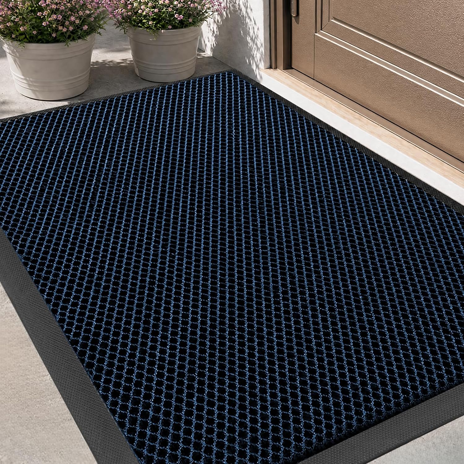 Azadx Indoor Outdoor Door Mat 31" x 47" heavy-duty doormat 🏠