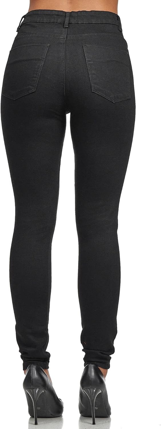 Thumbnail 5 de Tazzio Damen High Waist Denim Slim Skinny Jeanshose F101