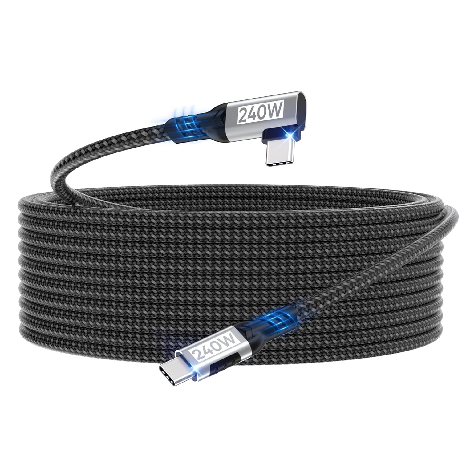 Detalle de woednx USB-C to USB-C 5M 240W cable