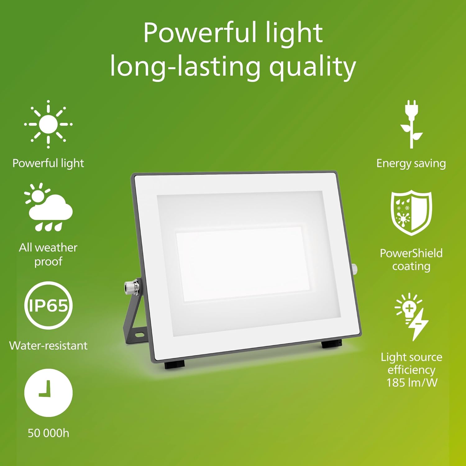 Thumbnail 1 de PHILIPS Lois UltraEfficient Outdoor Floodlight (24 W, 5000 K) – Without Motion Sensor