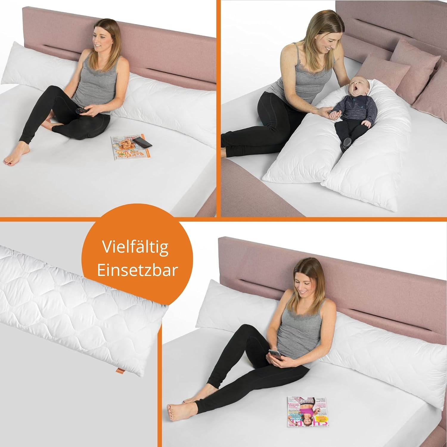 Thumbnail 1 de Sleepling Seitenschläferkissen 40 x 145 cm – Body Pillow mit 100% Mikrofaserbezug und 100% Polyesterfüllung